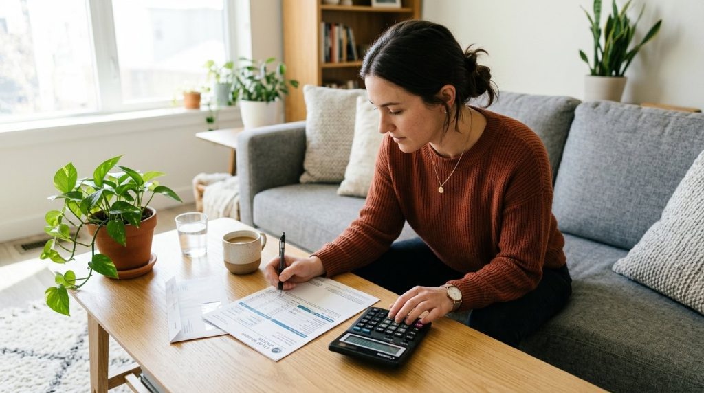 Reviewing a Dubai utility bill that includes the municipality housing fee