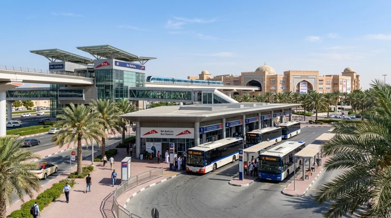 Ibn Battuta Mall area in Jebel Ali, home to Ibn Battuta bus station